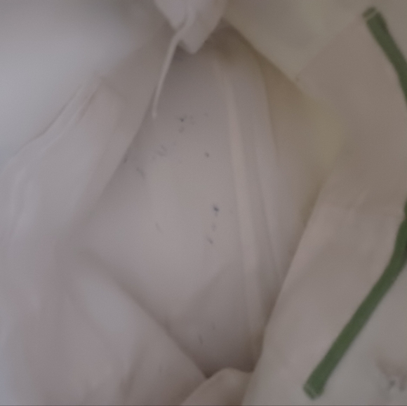 Patent Tote 12 X 14 EUC. VIBRANT GREEN,  Silver Hardware - Picture 3 of 4